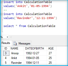Computed Column In SQL Server