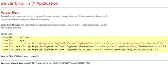 Server Error in Application