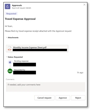 Overview and creation of approvals in Microsoft Teams Approvals App