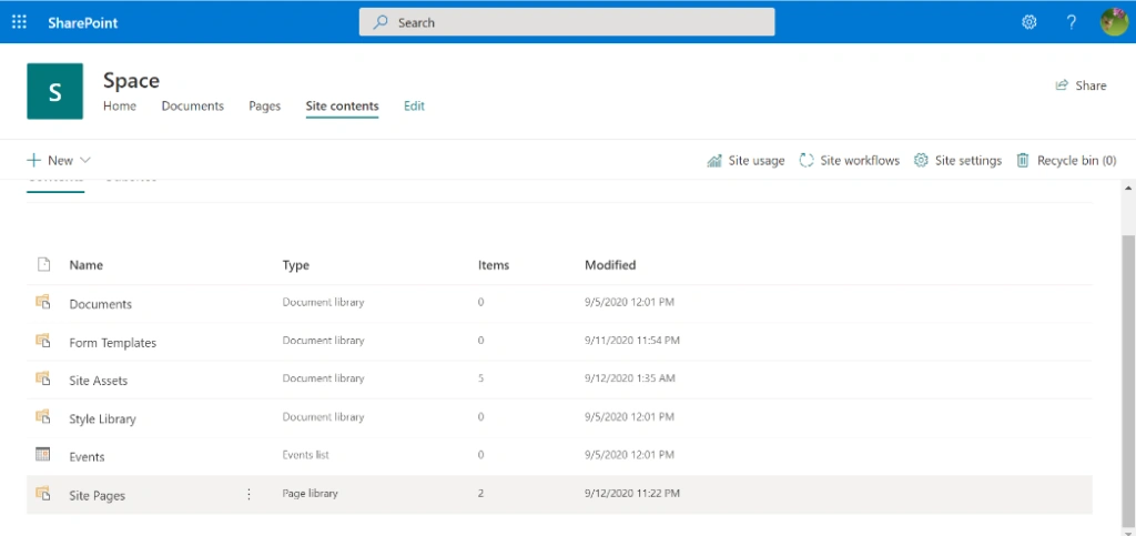 SharePoint Spaces