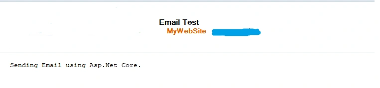 Send Email And Get The SMTP Settings From File In ASP.NET Core Web Application