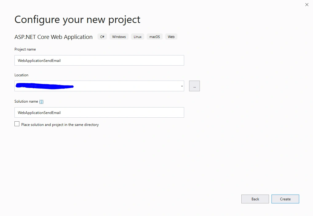Send Email And Get The SMTP Settings From File In ASP.NET Core Web Application