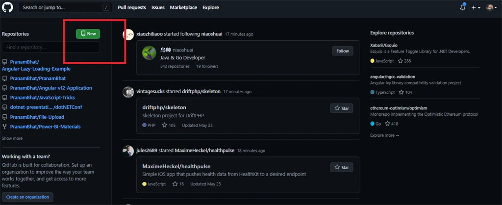 Adding New Project to The GitHub Repository