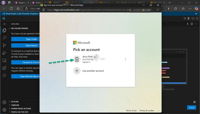 Required account