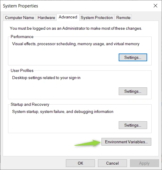Add Or Edit Environment Variables On Windows
