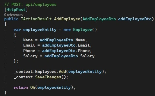 Employee object