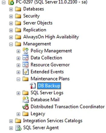 Maintenance plan