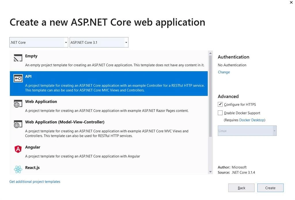 Creating WebAPI Project With Angular