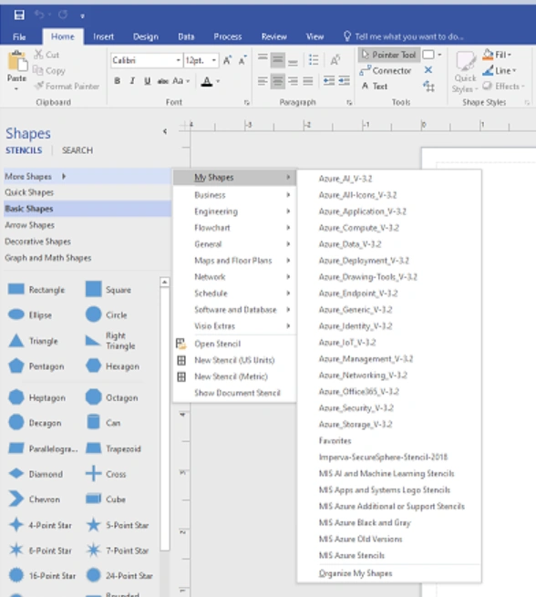 Adding Azure Architecture Icons to MS Visio