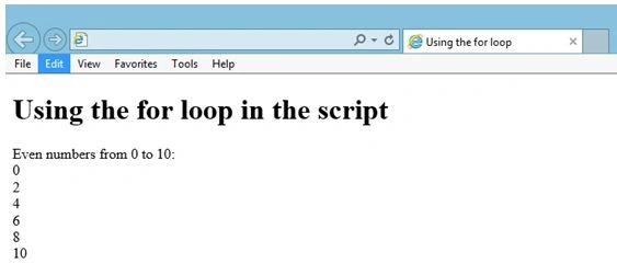 Execute the script