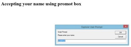 Prompt Box in JavaScript