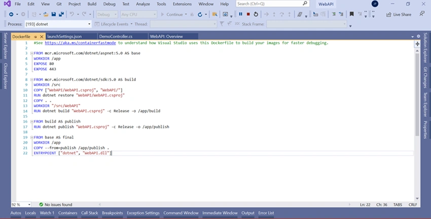 Containerization of .NET Core Web API using Kubernetes and Docker