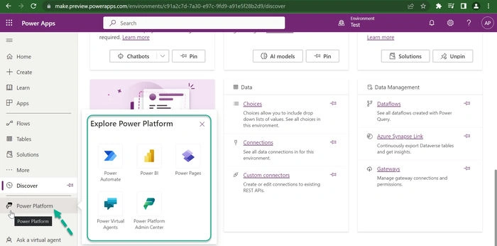 Microsoft Power Apps Left Navigation