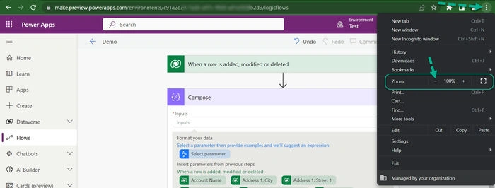 Dynamic Content and Expression Pop-up in Power Automate