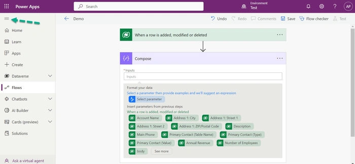 Dynamic Content and Expression Pop-up in Power Automate