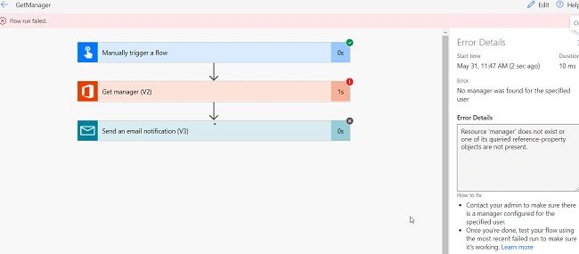 Send Manager Display in Email Notification Using Power Automate