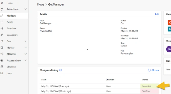 Send Manager Display in Email Notification Using Power Automate