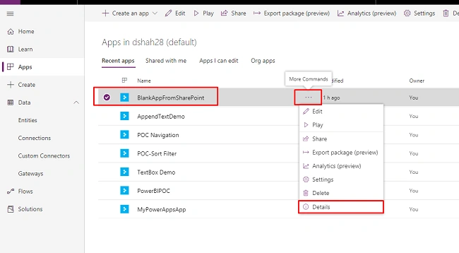 Restore Previous Version Of The Solution In PowerApps
