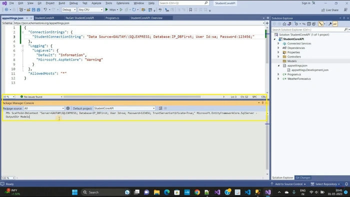 DB First with Core API 7.0 CRUD Operations