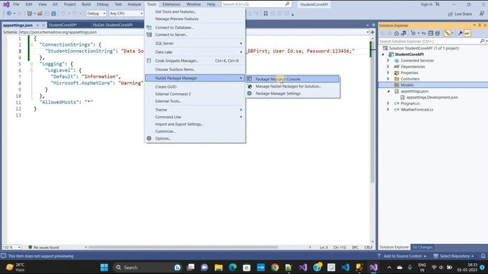 DB First with Core API 7.0 CRUD Operations