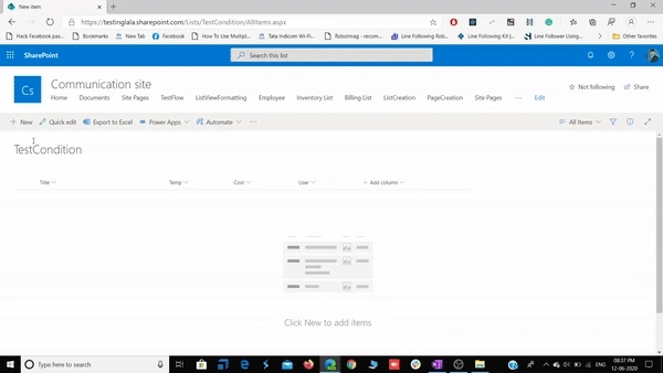 Conditional Formula To Show Hide Columns In SharePoint List
