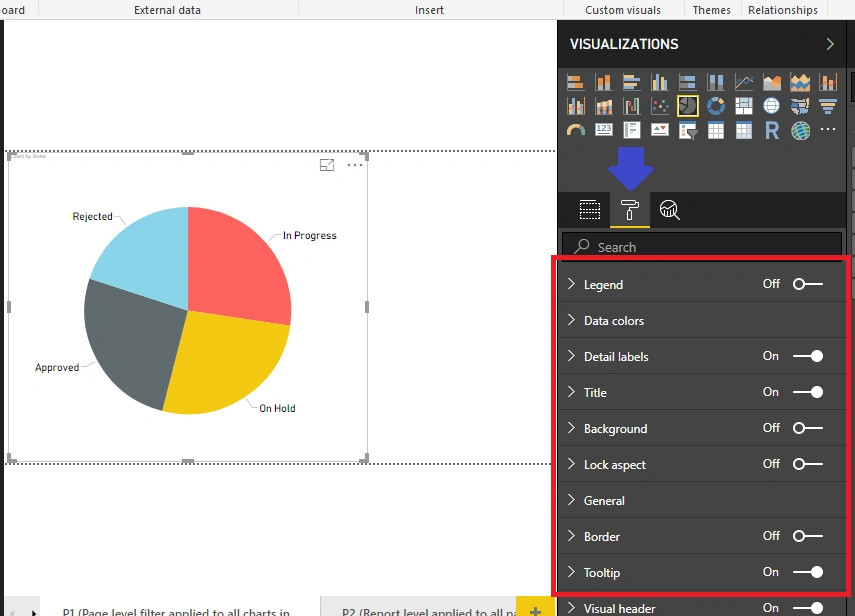 Data Labels And Axis Style Formatting In Power BI Report