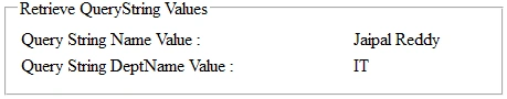 QueryString In ASP.NET