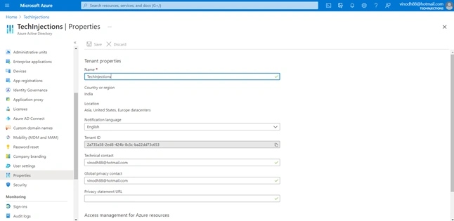 How to Enable or remove Two Way Authentication for Azure portal