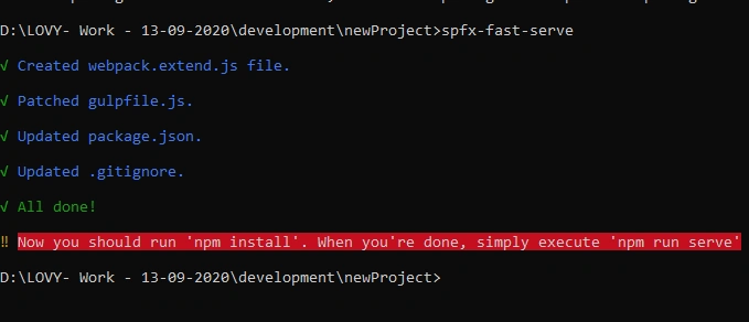 SPFx Fast Serve To Reduce The Build Time In SharePoint Framework Solutions