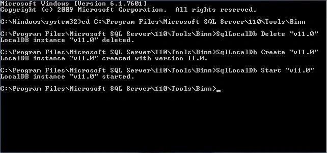 LocalDb Operation