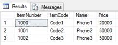 Screenshot of ShopProducts before after execution