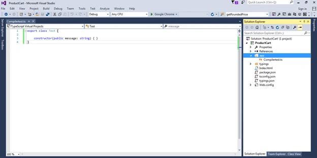 Creating an Angular Project