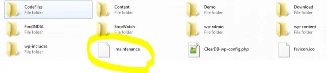 Maintenence File