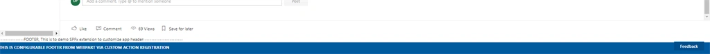 SPFx Resuable Webpart To Configure Header And Footer For Modern Pages