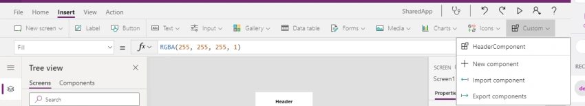 Components in PowerApp