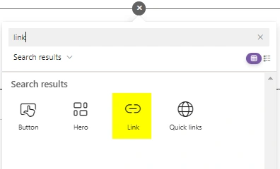 Link Web part in SharePoint
