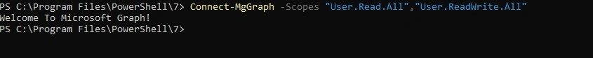 Install the Microsoft Graph PowerShell Module