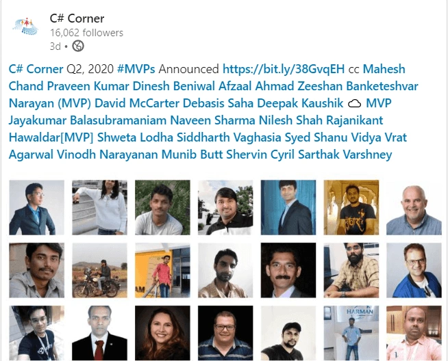 Being an C# Corner MVP Renewal