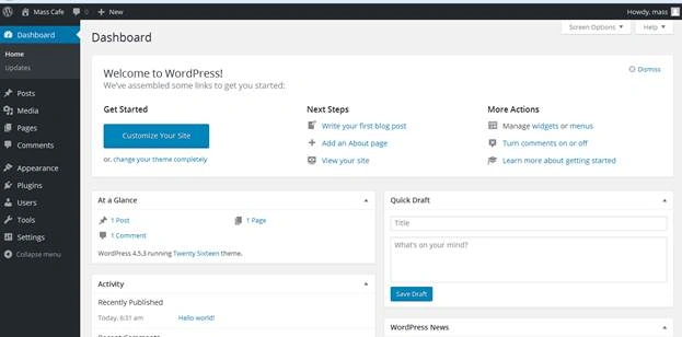 Admin DashBoard
