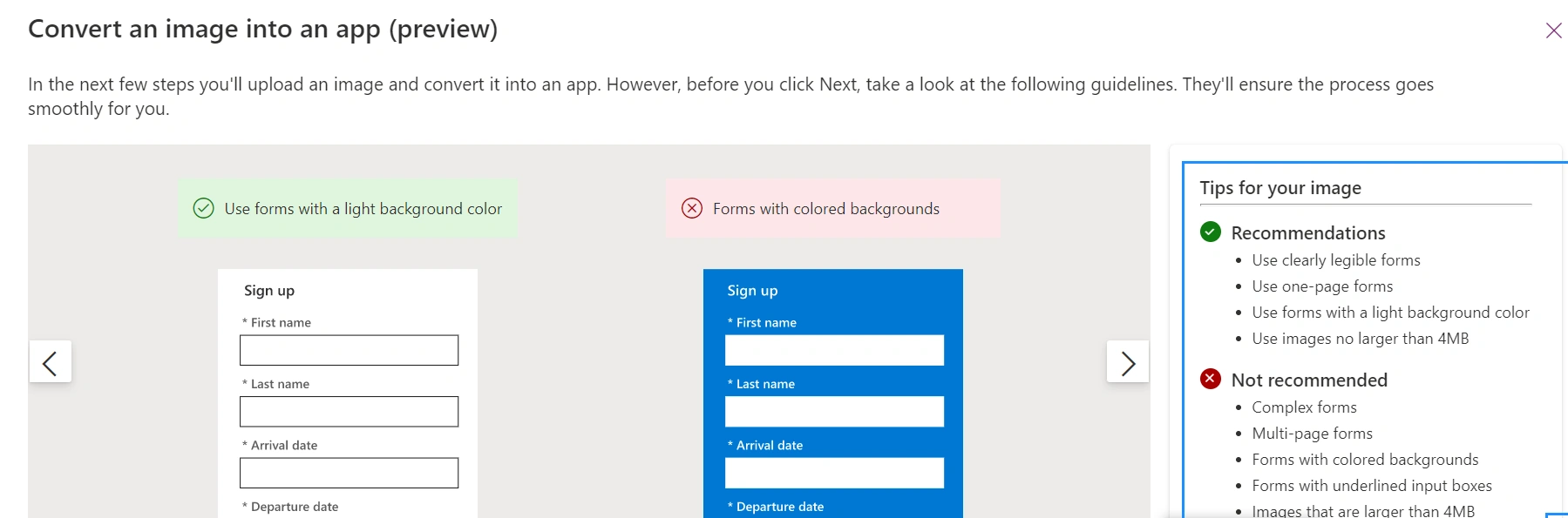 Convert Visuals into Apps with Express Designs in PowerApps