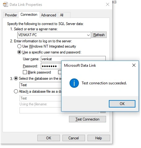 test Connection