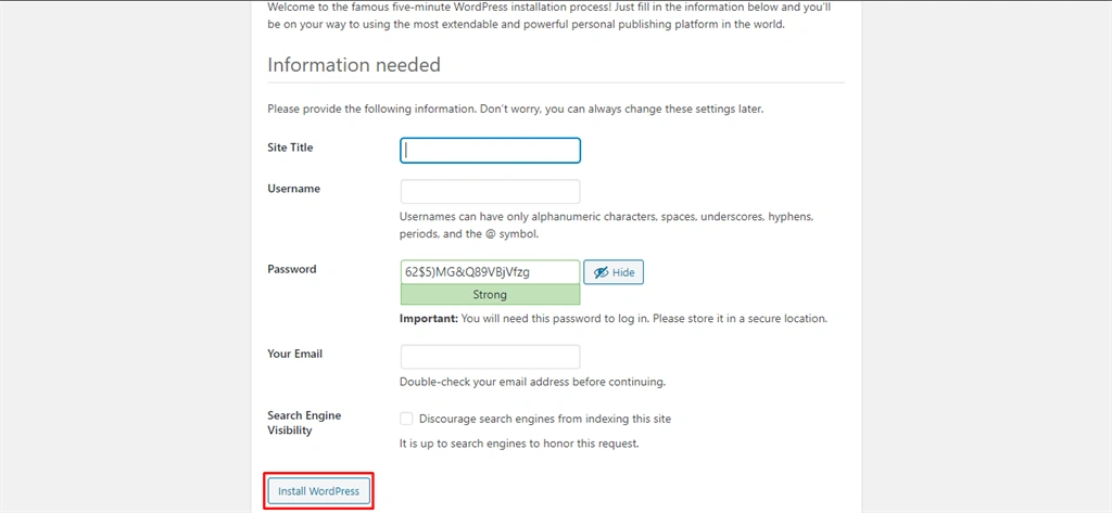 How To Install WordPress On Your Localhost
