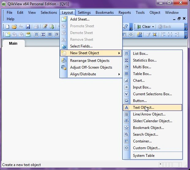text object
