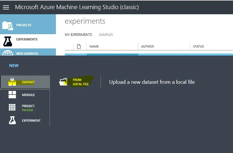 Data Source And Manipulation In Azure ML