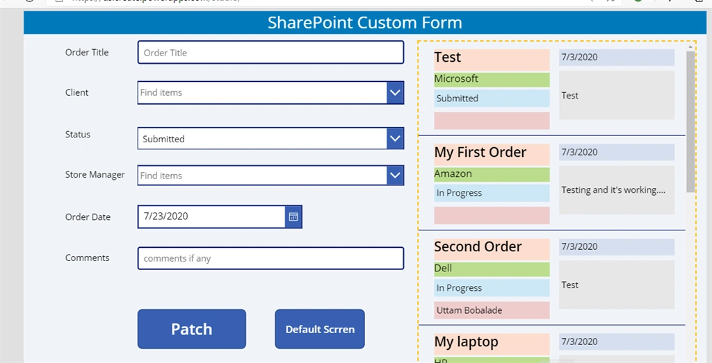 Power Apps Patch - Dropdown, People Picker And Lookup Field In SharePoint