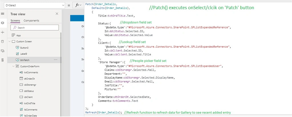 Power Apps Patch - Dropdown, People Picker And Lookup Field In SharePoint