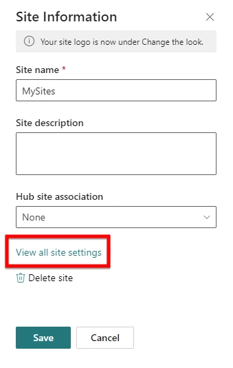 Site information