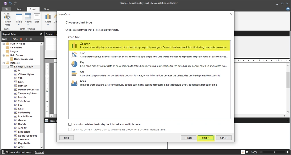 Build SSRS (RDL) Report From Microsoft Report Builder