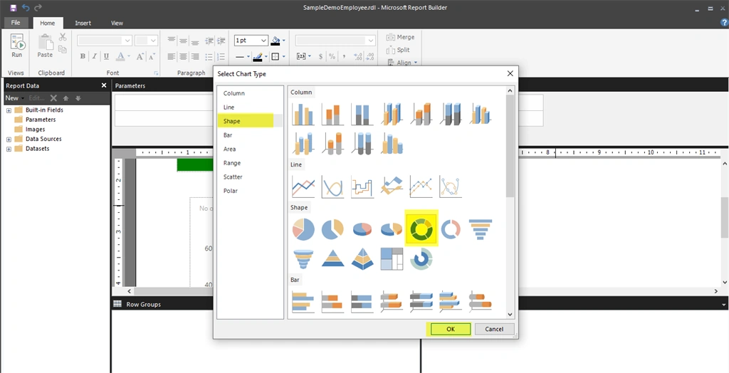 Build SSRS (RDL) Report From Microsoft Report Builder