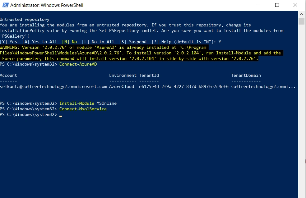 Retrieve All Account License And Service Details In Office 365